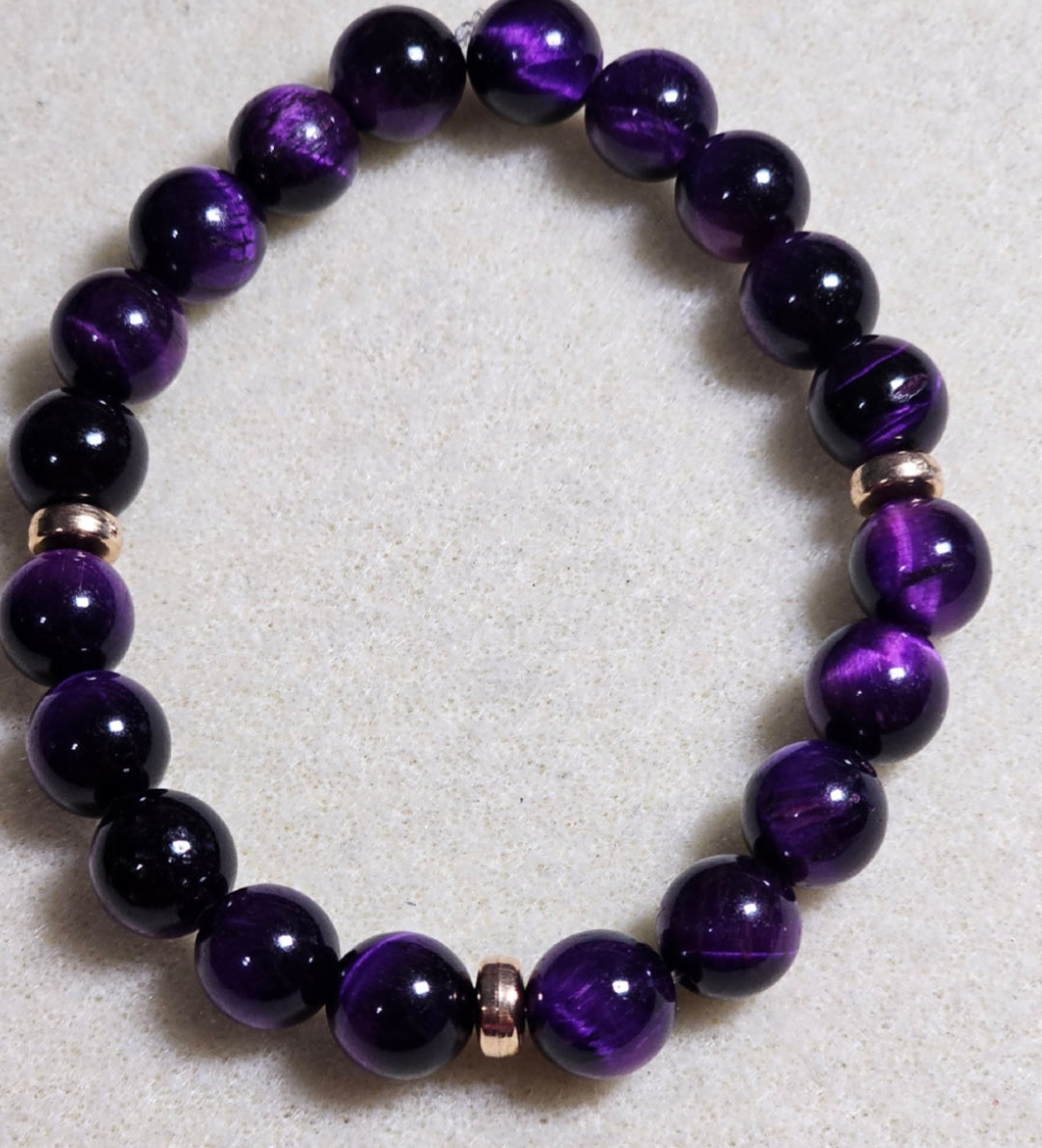 Tiger Eye Crytal 8mm Bracelet