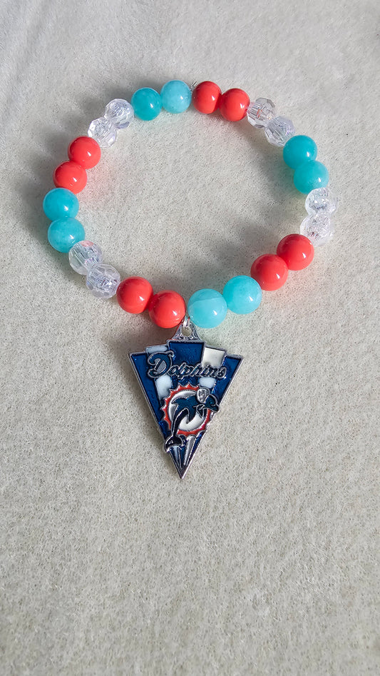 Miami Dolphins 8mm Bracelet
